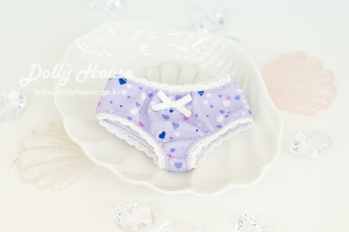 [42cm] Underpants - Heart (Purple) [Shipped right away]